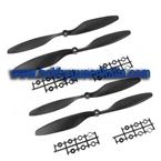 2 Sets Carbon Nylon 10x4.5 inch 1045 / R CW CCW Green Propeller, Multi-Copter Clockwise Rotating / Counter (Black)