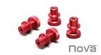 NOVA Goblin 500 Canopy Aluminum Nuts (Red)