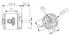 500M Brushless Motor(1600KV) RCM-BL500M