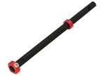 CNC Solid Carbon w/AL Collar Main Shaft Set (Red) - Trex 150 DFC -