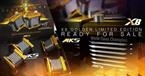 GLOBAL LIMITED EDITION OF BLACK/GOLD X8 COMBO - 3X HBL850 - 1X HBL880