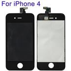 Black 3 in 1 ( LCD Original Version, Touch pad OEM Version, LCD Frame OEM Version) for iPhone 4