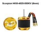 Scorpion Brushless Motor HKIII-4025-550KV(6mm)