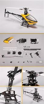 HK-250GT Electric Helicopter Kit (Alloy/CF w/ Blades)